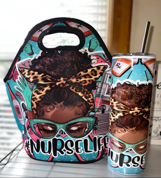Nurse Life tote & tumbler set